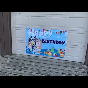 Bluey birthday backdrop